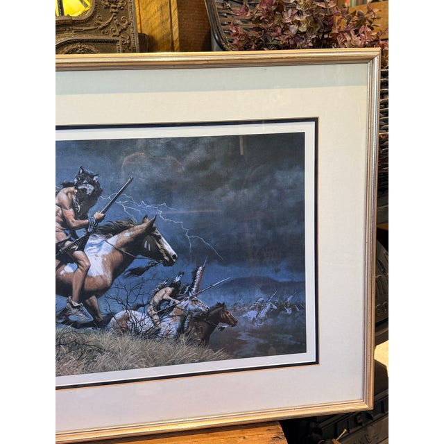 1980s Frank C McCarthy When Omens Turn Bad Limited Edition Print Native American Western Art For Sale - Image 6 of 8
