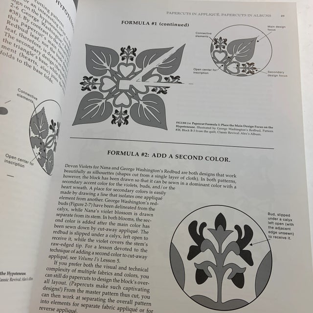 1990s Papercuts and Plenty Classic Quilt Applique Book For Sale - Image 10 of 13