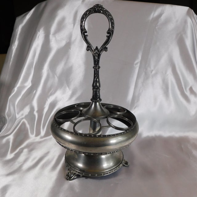 Metal 1950s Redfield and Rice Condiment Set With Five Matching Jars - 6pcs For Sale - Image 7 of 9