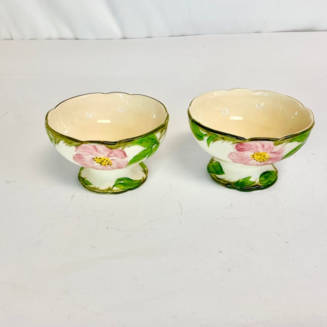 Mid 20th Century Mid-Century Americana Boho Chic Franciscan Desert Rose Sherbet Cups - Set of 7. For Sale - Image 5 of 13