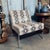 Gray Vintage Chair in Faux Snakeskin For Sale - Image 8 of 8