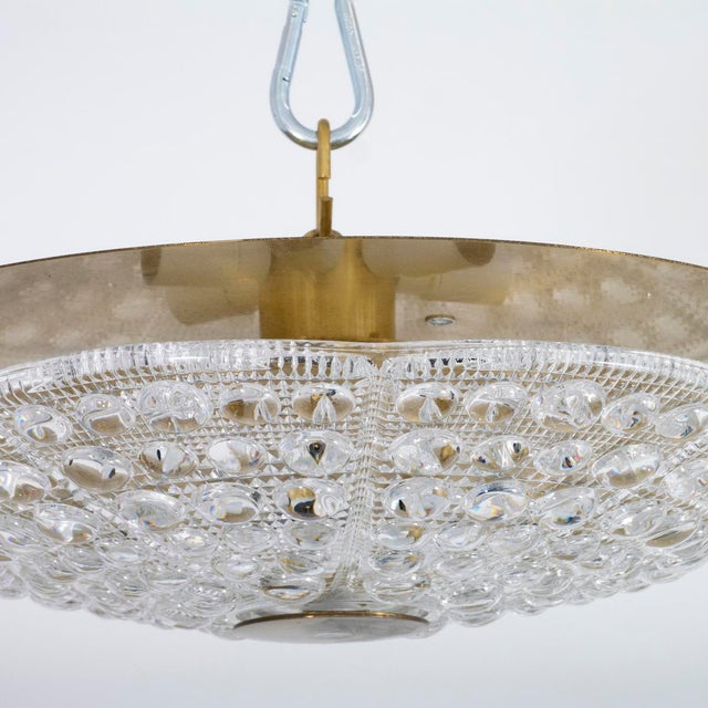 Transparent Molded glass flush mount ceiling fixture by Carl Fagerlund For Sale - Image 8 of 8