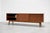 Modern Walnut Credenza / Media Console | Minimalist Sliding Door Sideboard For Sale In New York - Image 6 of 7