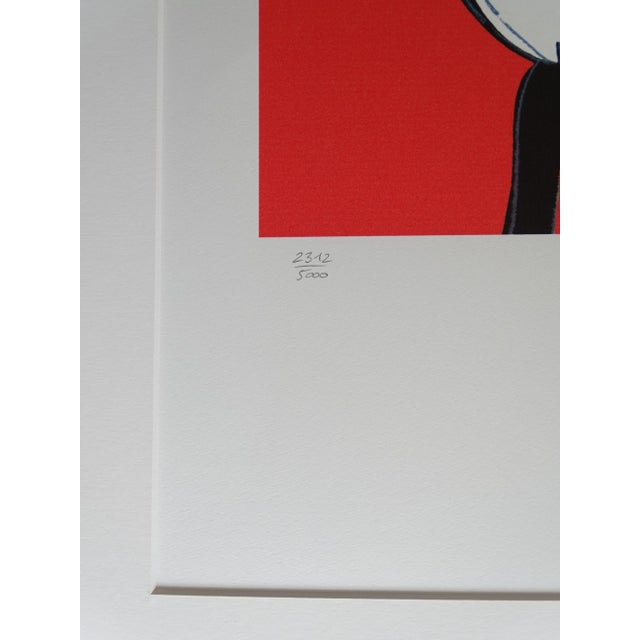 Andy Warhol (after) Mickey Mouse Granolithography numbered by hand, signed in the plate. It has a stamp on the back. 50 x...