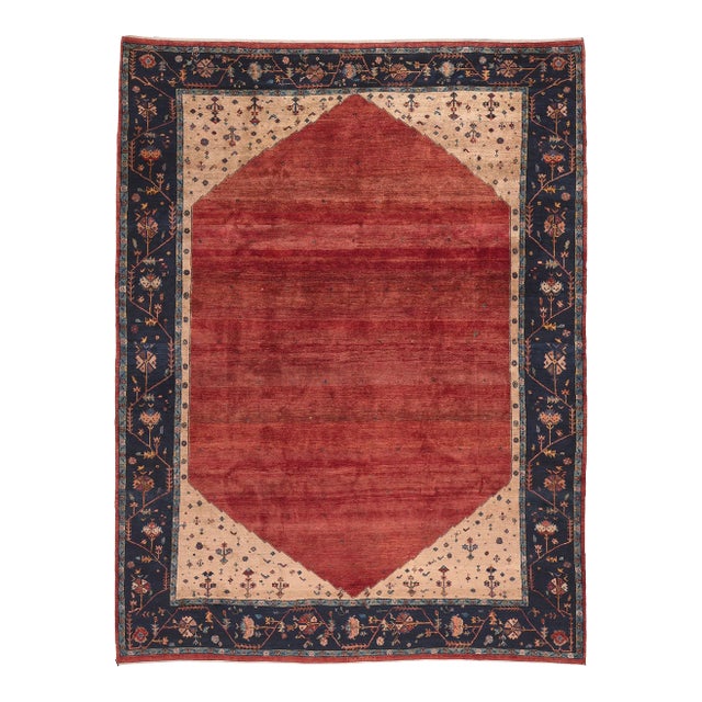 Late 20th Century Vintage Persian Gabbeh Rug, 08'06 X 11'03 For Sale