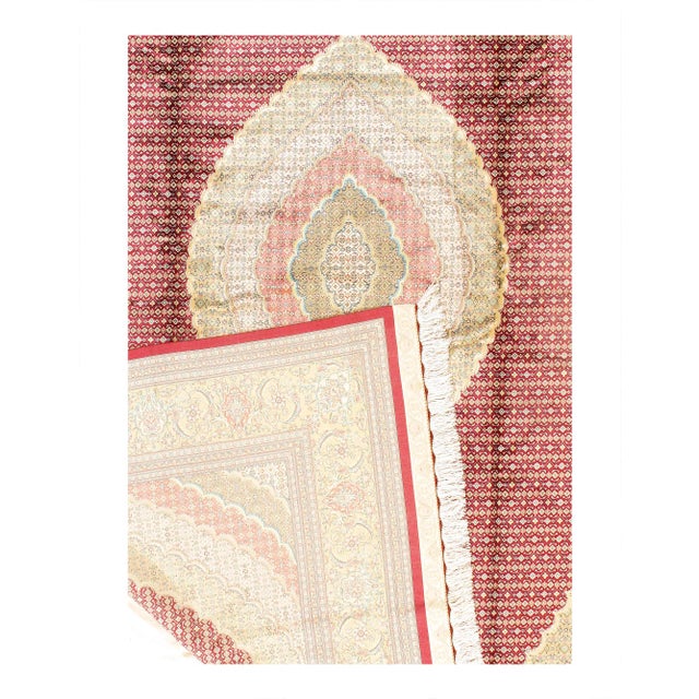 Traditional Pasargad DC Persian Tabriz Fish Design Rug For Sale - Image 3 of 12