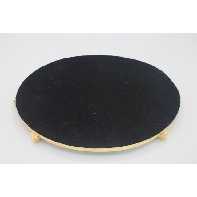 Mid 20th Century Vintage French Mirrored Tray With Rope Handles For Sale - Image 5 of 8