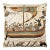 Bayeux-Longship (Woollen) Tapestry Cushion With Feather Filler - 43x43cm (17"x17") For Sale