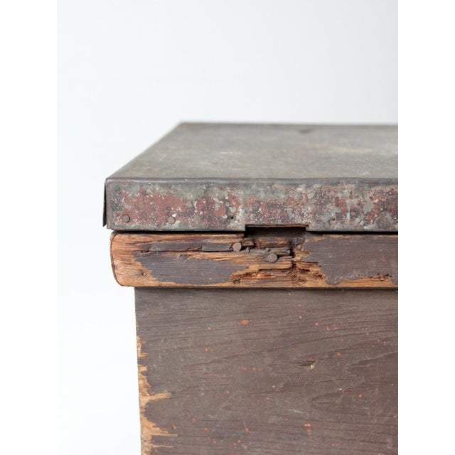 Late 19th Century Antique Railroad Conductor Box For Sale - Image 5 of 18
