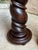 Pair Set of 2 Antique French Pedestal Stand Barley Twist Oak Large Plant Columns For Sale - Image 11 of 18