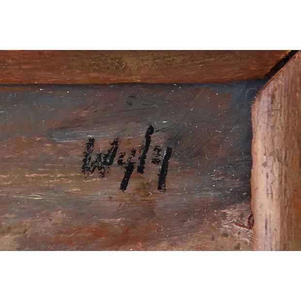 Mid 20th Century Mid 20th Century Fruit & Bottle Still Life Acrylic Painting, Framed For Sale - Image 5 of 7