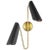 The Tresa two light wall sconce in burnished brass is a striking double sconce on a stylish two-level frame, featuring two...