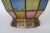Vintage Victorian Style Stained Glass & Brass Hanging Lantern For Sale - Image 10 of 12