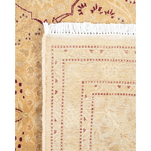 2000 - 2009 Mogul, One-of-a-Kind Hand-Knotted Area Rug - Beige, 6' 2" x 8' 10" For Sale - Image 5 of 8