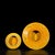 Late 20th Century Chinese Yellow Glazed Porcelain Censer / Incense Burner With Foo Dog & Elephant Legs For Sale - Image 5 of 9