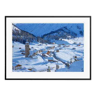 Toni Frissell 'An Alpine Scene in Winter' Archival Pigment Print Framed in Black For Sale