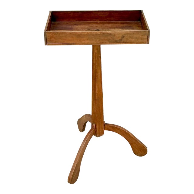 Vintage Boho Primitive Side Table For Sale