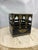 Italian 1980s Vintage Italian Style Tole Black and Gold Wastebasket. For Sale - Image 3 of 6