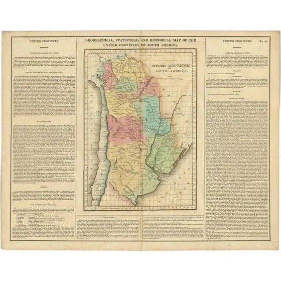 Early 19th Century Antique Map of South America by Finlayson, 1822 For Sale - Image 5 of 5