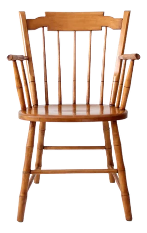 Mid-Century Conant Ball Wood Arm Chair