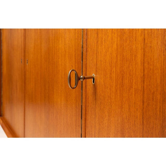 Brown Teak Sideboard by Sven Andersen, 1950s For Sale - Image 8 of 12