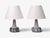 Mid-Century Modern Erika Noomi Backhausen, Table Lamps, Blue and Gray Ceramic, Denmark, 1960s For Sale - Image 3 of 13