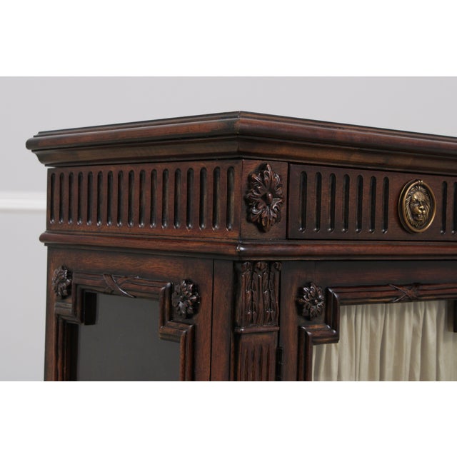 Hickory White Co Regency Sideboard Buffet Curio Cabinet For Sale - Image 10 of 18