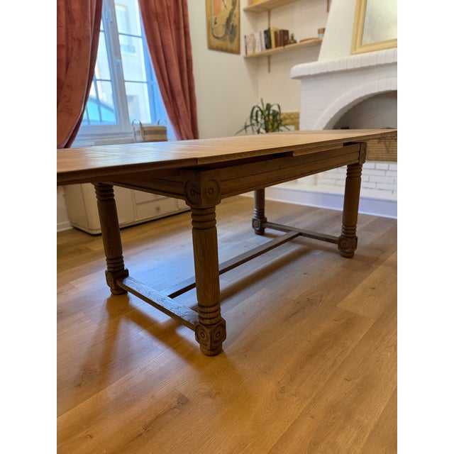 Antique French Henri II Style Oak Draw-Leaf Dining Table, 1900s For Sale - Image 13 of 18