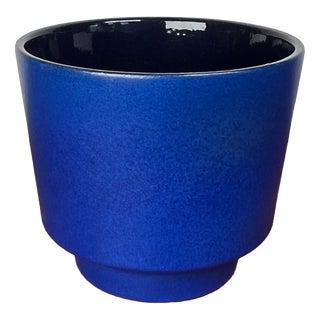 Mid-Century Modern Bright Blue Planter from Marei Majolikafabrik, 1960s For Sale