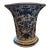 Mid-20th Century Chinese Blue & White Crackle Glaze Vase With Bats & Shou Motif For Sale