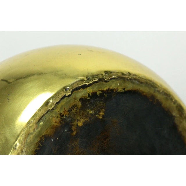 1800s X-Large Brass Tea Coffee Kettle Community Teapot English For Sale - Image 10 of 13