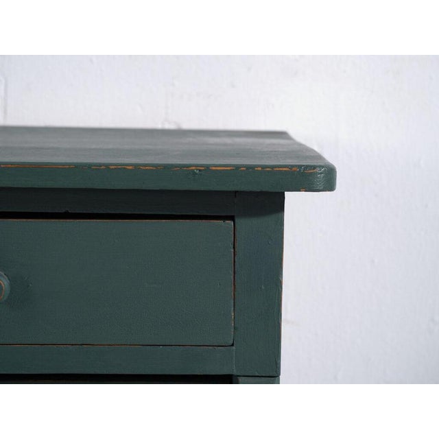 Wood Antique Green Chest of Drawers by Amaru For Sale - Image 7 of 11