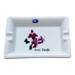 Vintage Pillivuyt France Asia Pacific Porcelain Ashtray Collectible Dish