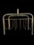 Hollywood Regency Vintage Brass Magazine Rack | Hollywood Regency Tubular Metal Newspaper Holder For Sale - Image 4 of 7