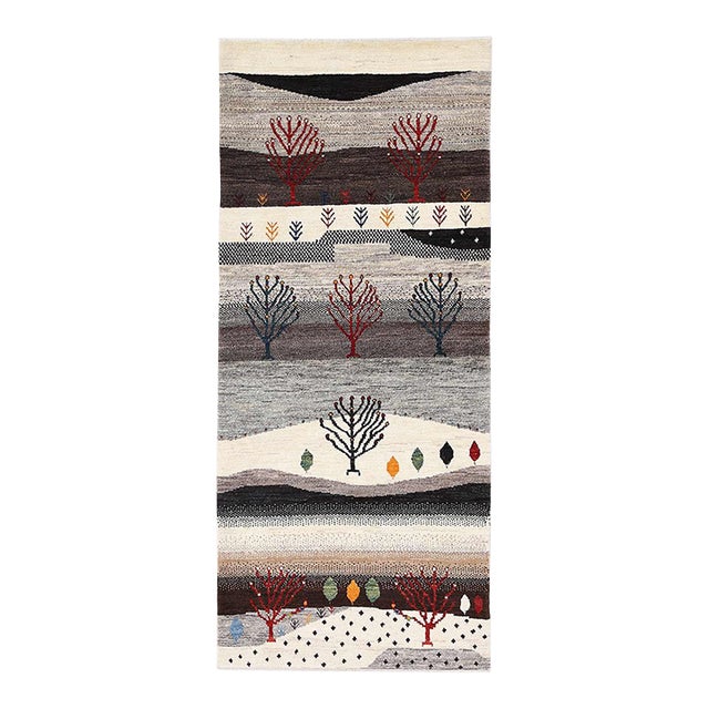 Pasargad DC Fine Hand Knotted Gabbeh Runner For Sale