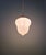 Metal Art Deco Pendant Light in Pressed Molded Milk Glass, 1920s For Sale - Image 7 of 11
