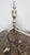 Metal Pair of Brass Fireplace Andiron Set in Silver Antique Finish For Sale - Image 7 of 7