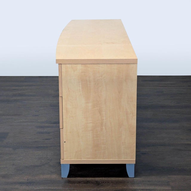 Alf Italia Contemporary 6-Drawer Geometric Wood Dresser For Sale - Image 4 of 9
