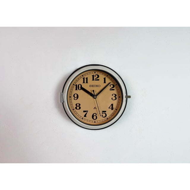Vintage Seiko ships slave clock designed during the 1970s and produced till 1990s. These clocks were used on large...