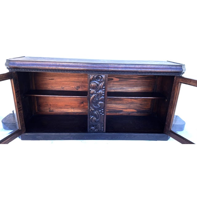 Metal Antique Carved European Buffet from Befos, 1900 For Sale - Image 7 of 18