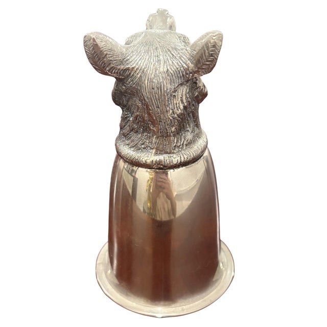 Late 20th Century Vintage Gucci Silver-Tone Fox Head Stirrup Cup For Sale - Image 5 of 8