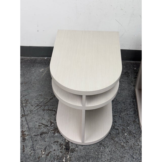 Contemporary Bernhardt Stratum Side Tables + Shelves, Pair For Sale - Image 3 of 12