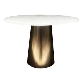 Kinoko Brass and Glass Side Table by Stefan Leo For Sale