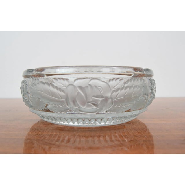 Glass Mid-Century Glass Bohemia Cristal Ashtray, 1950s For Sale - Image 7 of 7