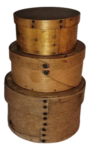 Collection of Three Small 19th Century Shaker Pantry Boxes