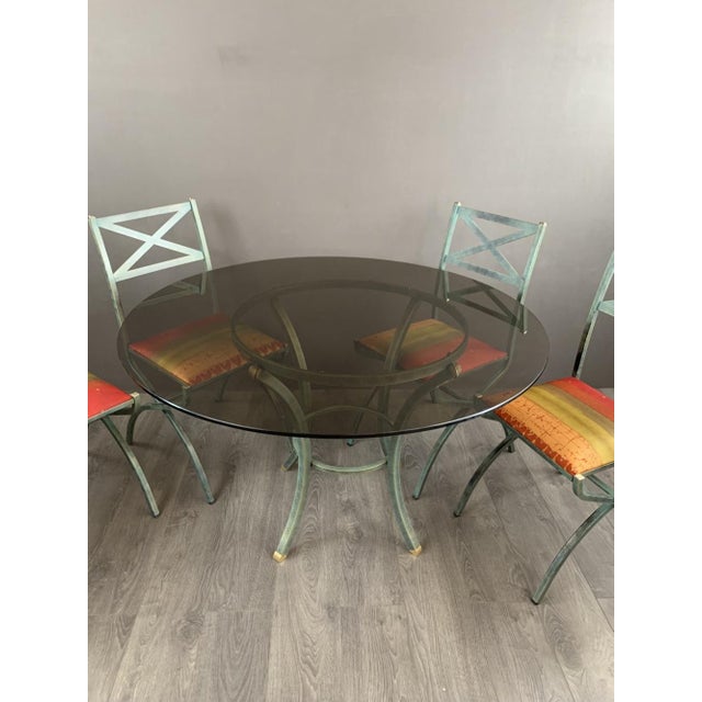 Pierre Vandel Table and Chair Set from the Villa Deste Collection by Pierre Vandel, 1970s, Set of 5 For Sale - Image 4 of 8