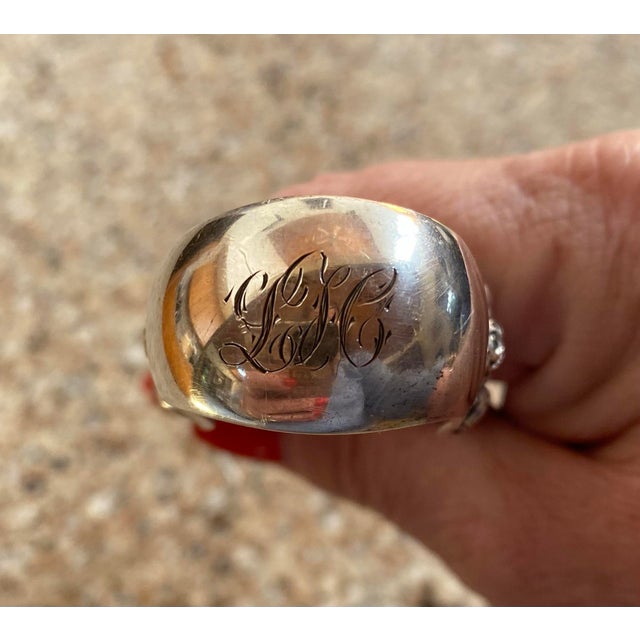 American Sterling Silver ‘Tongs, Watson and Newell, ‘Wedding Rose’ Pattern For Sale - Image 3 of 9