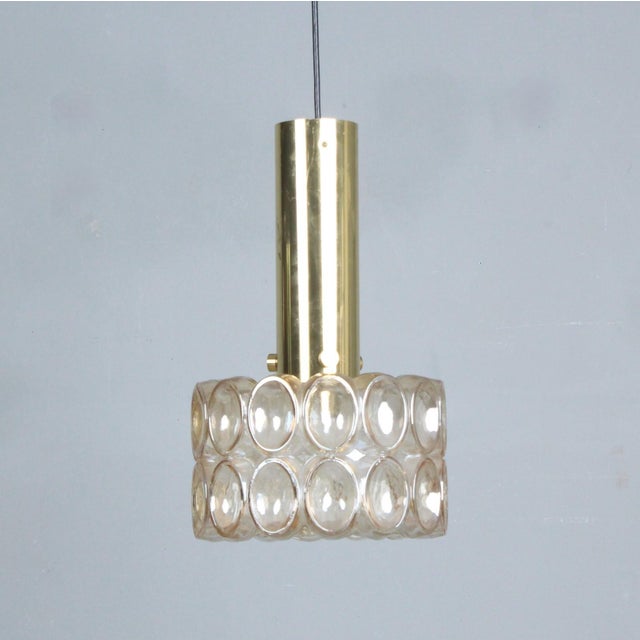 Metal Pendant Lamp by Helena Tynell for Glashütte Limburg, 1960 For Sale - Image 7 of 7