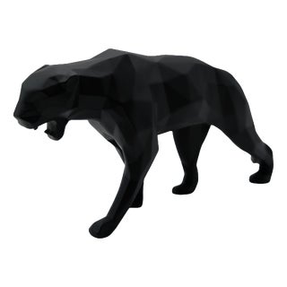 Black Resin Panther Spirit from Richard Orlinski For Sale