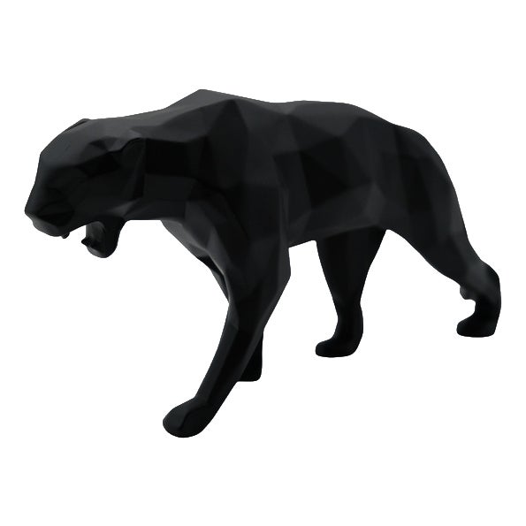 Black Resin Panther Spirit from Richard Orlinski For Sale